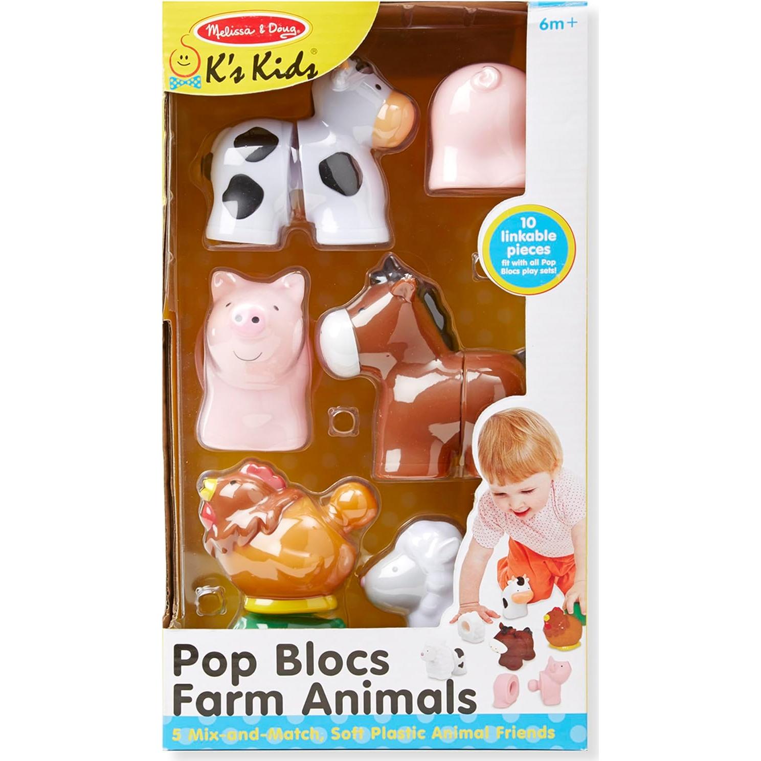 Juguete Educativo Melissa & Doug Animales de Granja 10 Piezas