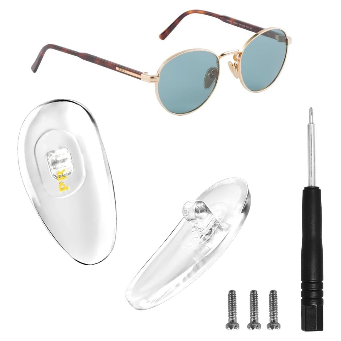 Almohadillas Nasales Atornillables PRADA Oro con Tornillos