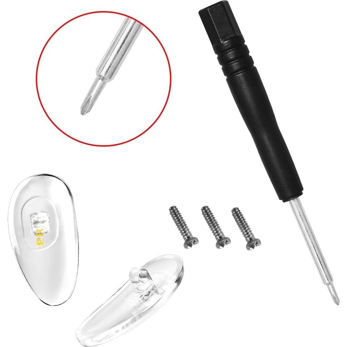 Almohadillas Nasales Atornillables PRADA Oro con Tornillos