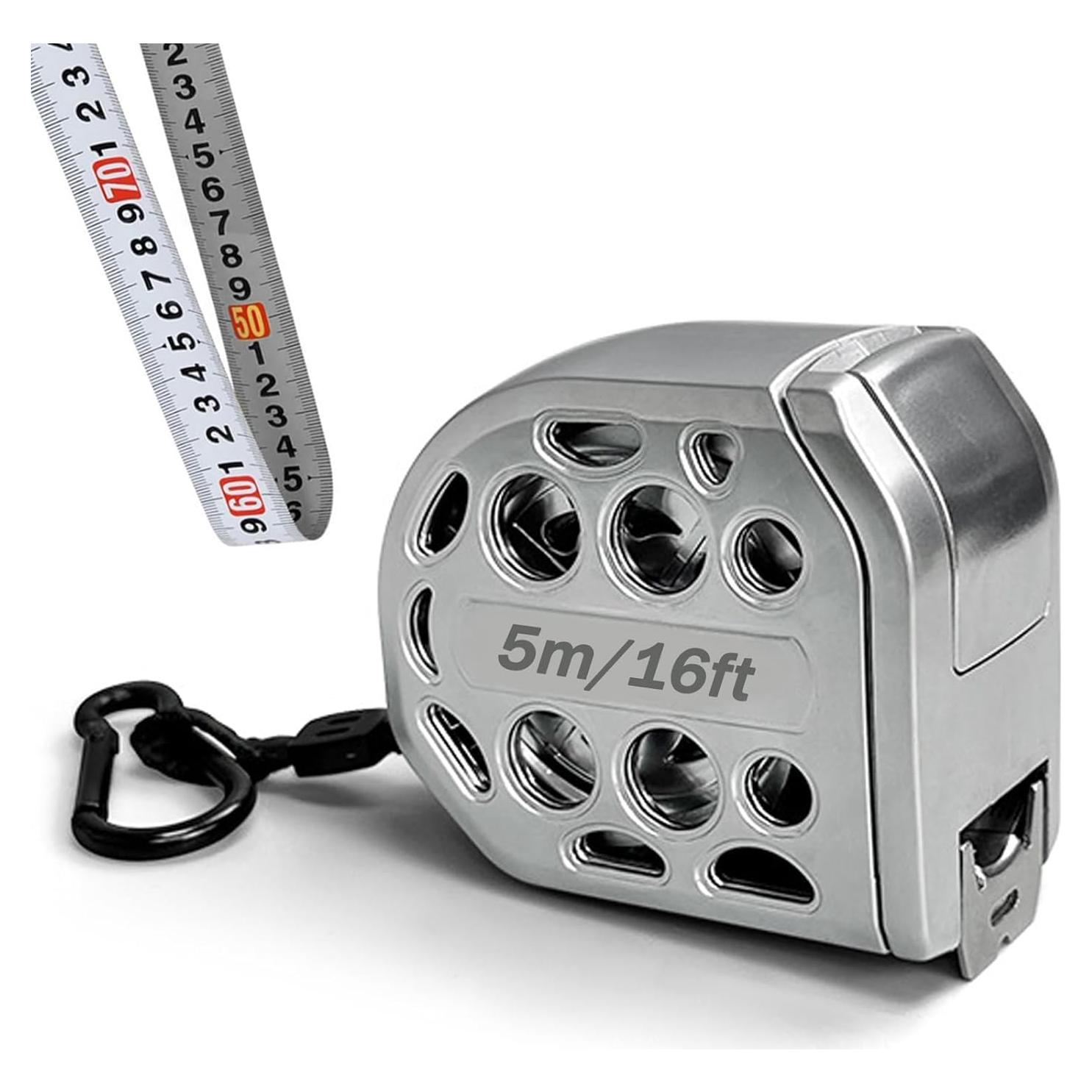 Cinta Métrica de Acero Inoxidable Liucocotos 5m Doble Cara