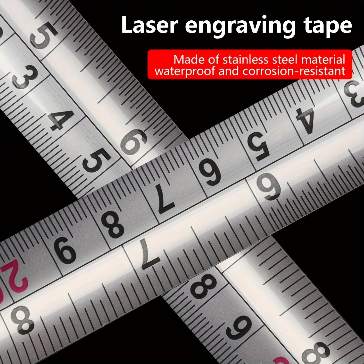 Cinta Métrica de Acero Inoxidable Liucocotos 5m Doble Cara