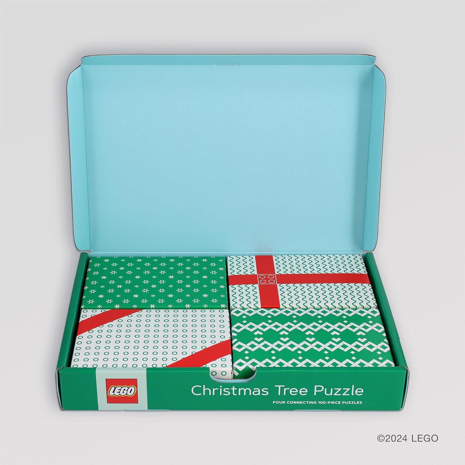 Rompecabezas de Navidad LEGO - 4 Piezas de 100 Piezas