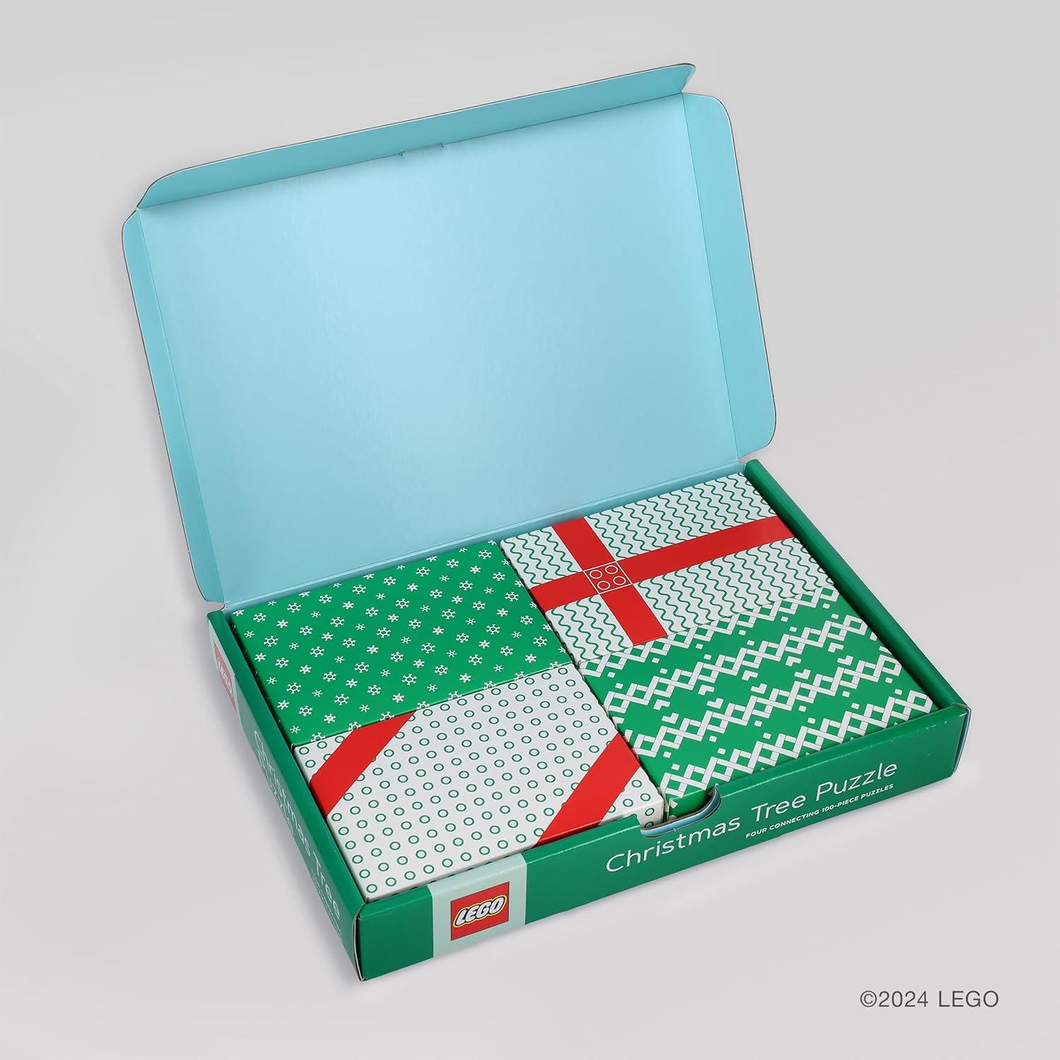 Rompecabezas de Navidad LEGO - 4 Piezas de 100 Piezas