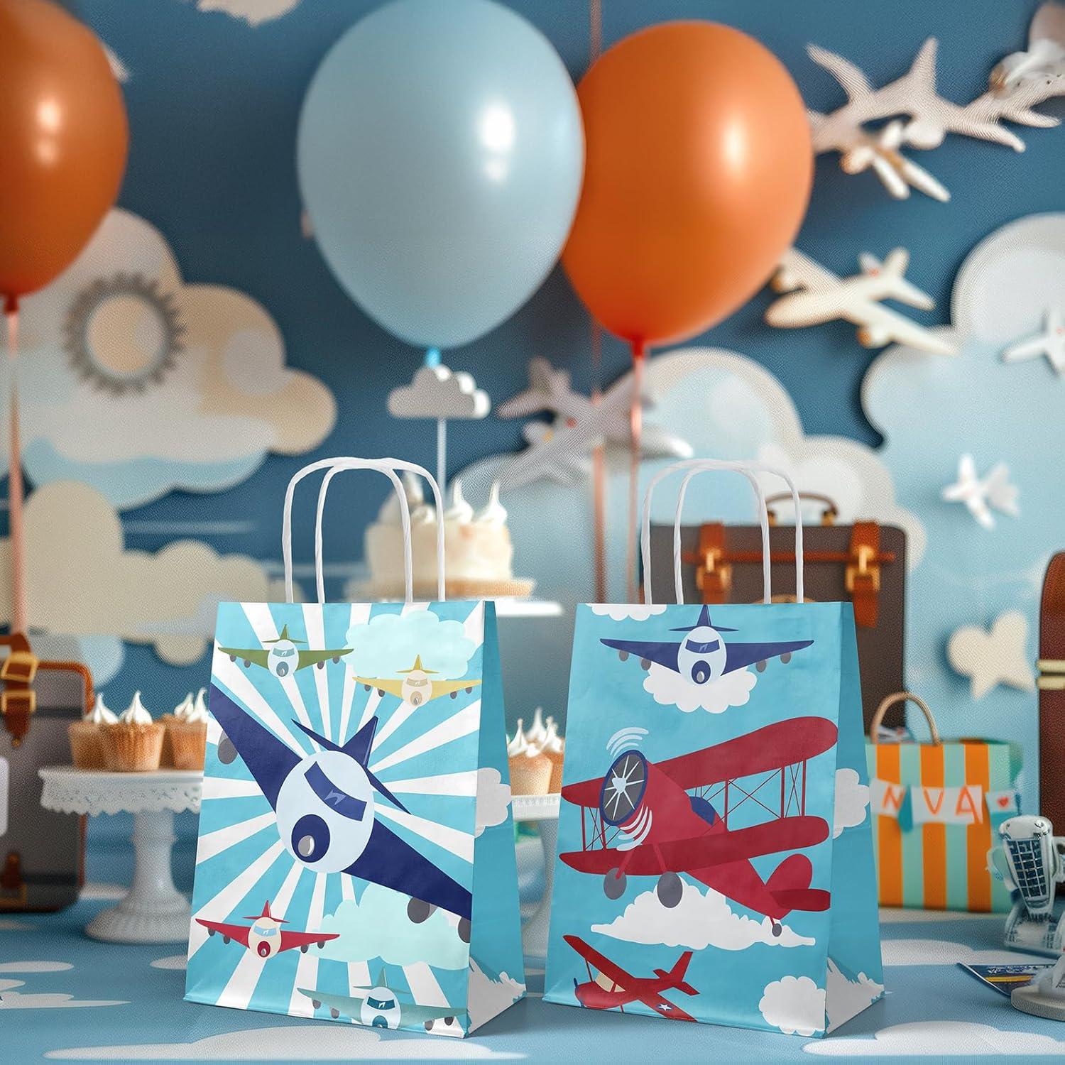 Paquete de 24 Bolsas de Fiesta de Aviación SamPartyShop