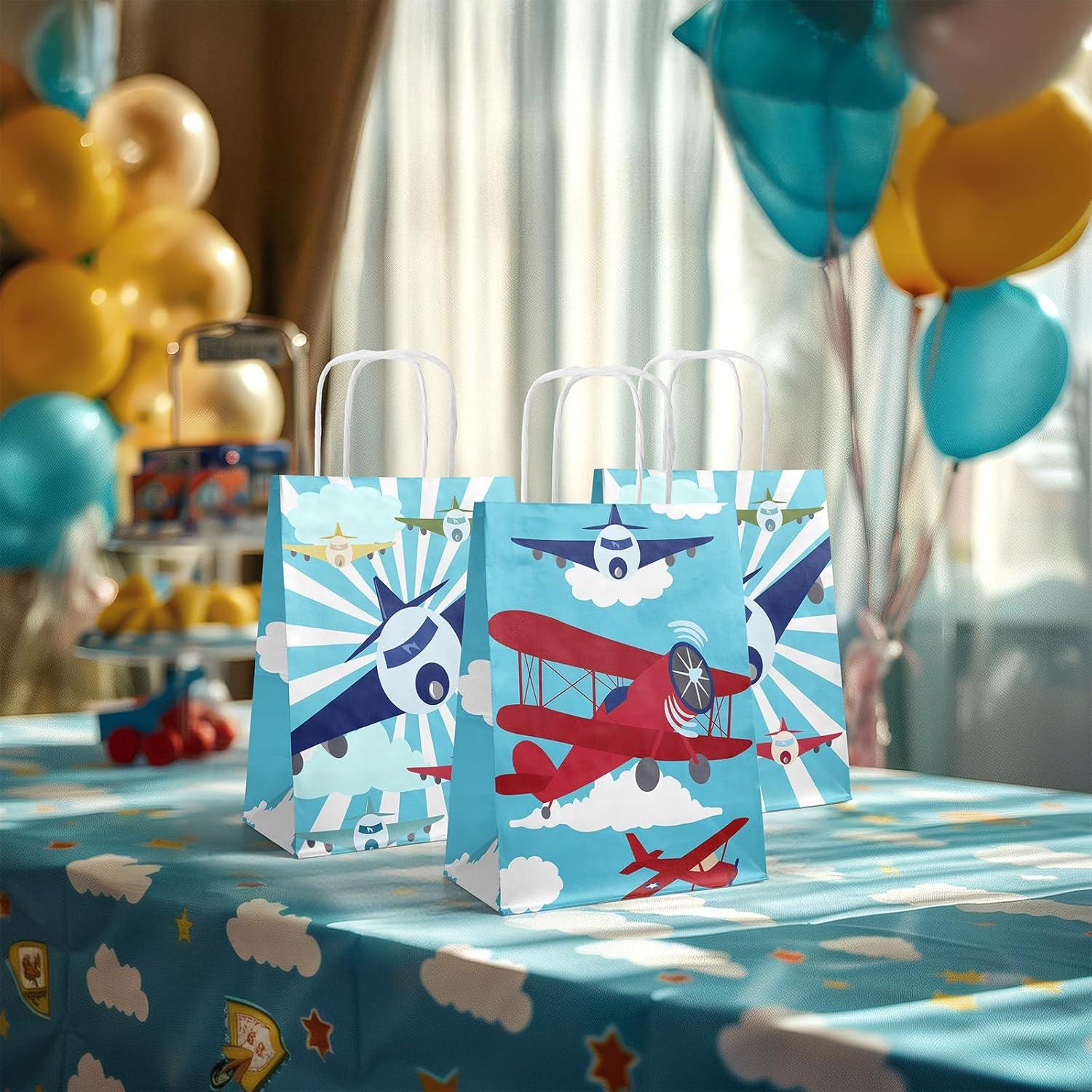 Paquete de 24 Bolsas de Fiesta de Aviación SamPartyShop