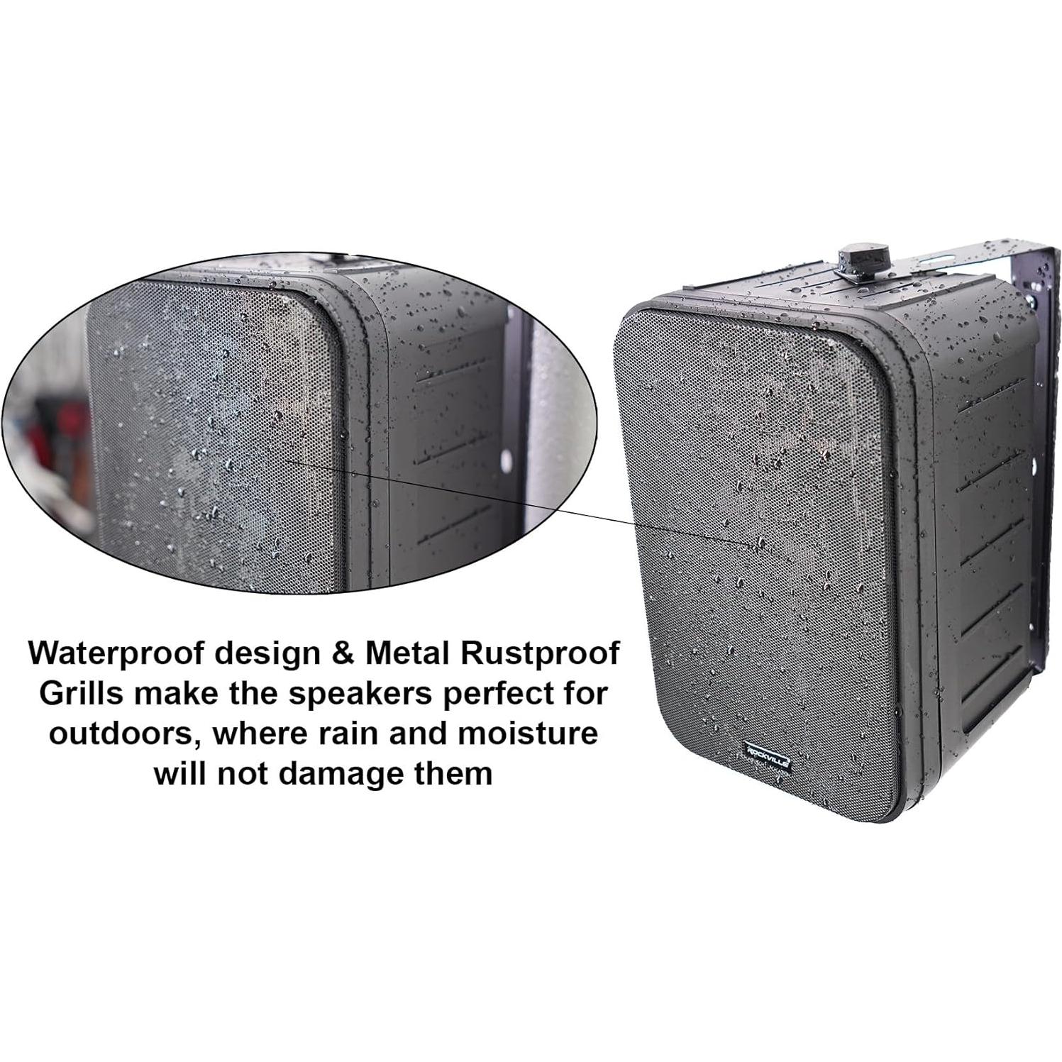 Altavoces Rockville HP65S 6.5" 500W Impermeables para Exterior