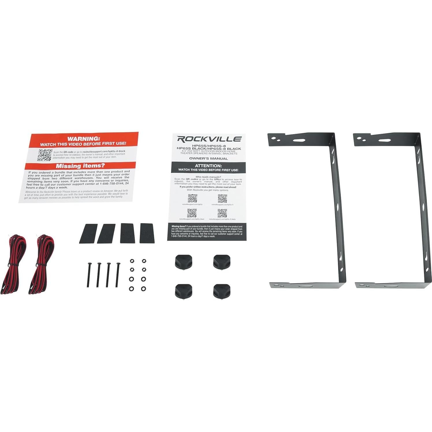 Altavoces Rockville HP65S 6.5" 500W Impermeables para Exterior