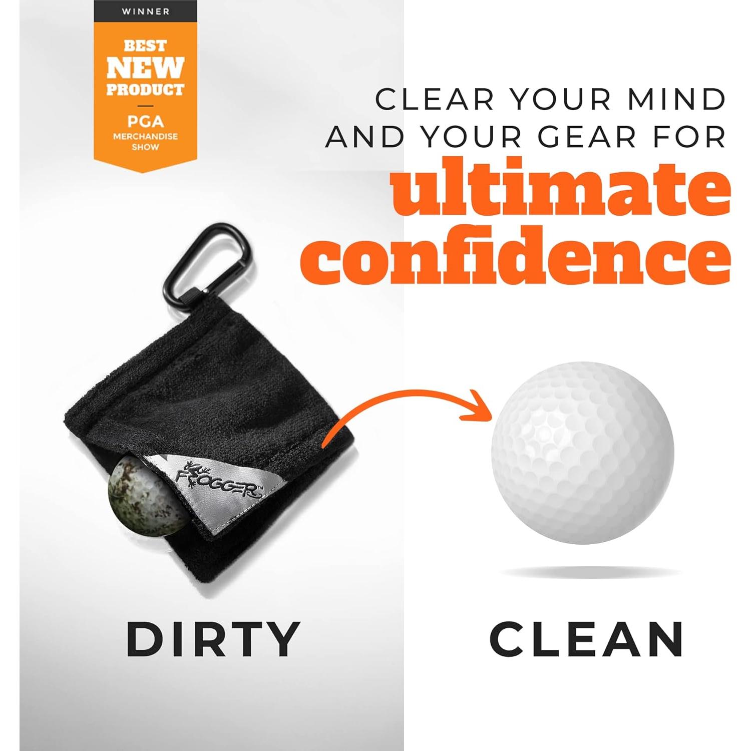 Toalla de Golf Frogger Amphibian 10x10 cm Ultra Absorbente