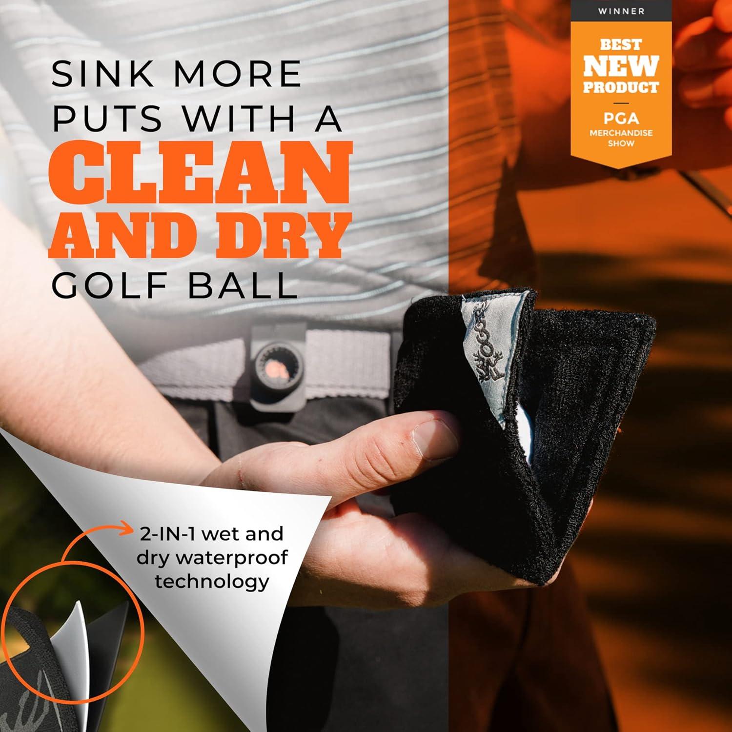 Toalla de Golf Frogger Amphibian 10x10 cm Ultra Absorbente