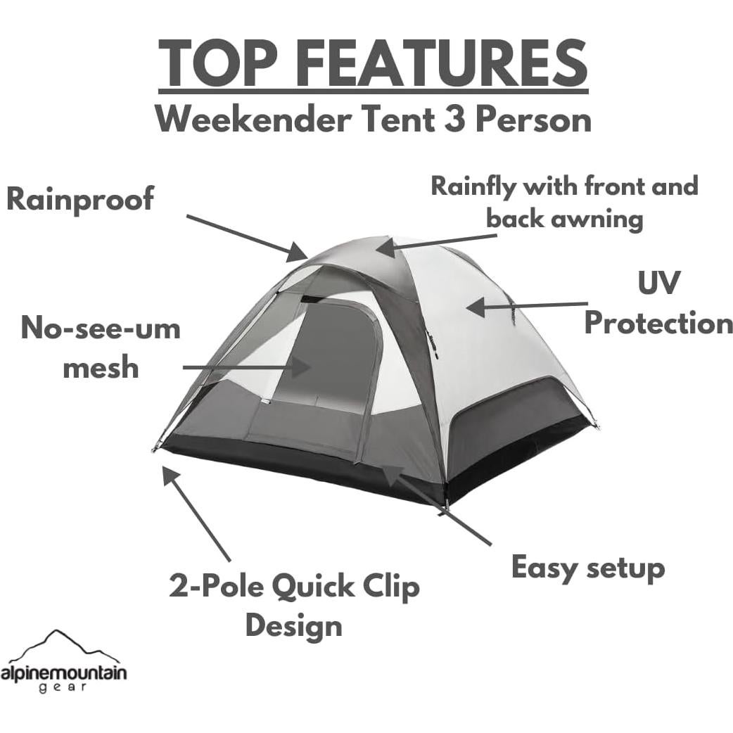 Tienda de Camping Domo Alpine Weekender para 6 Personas