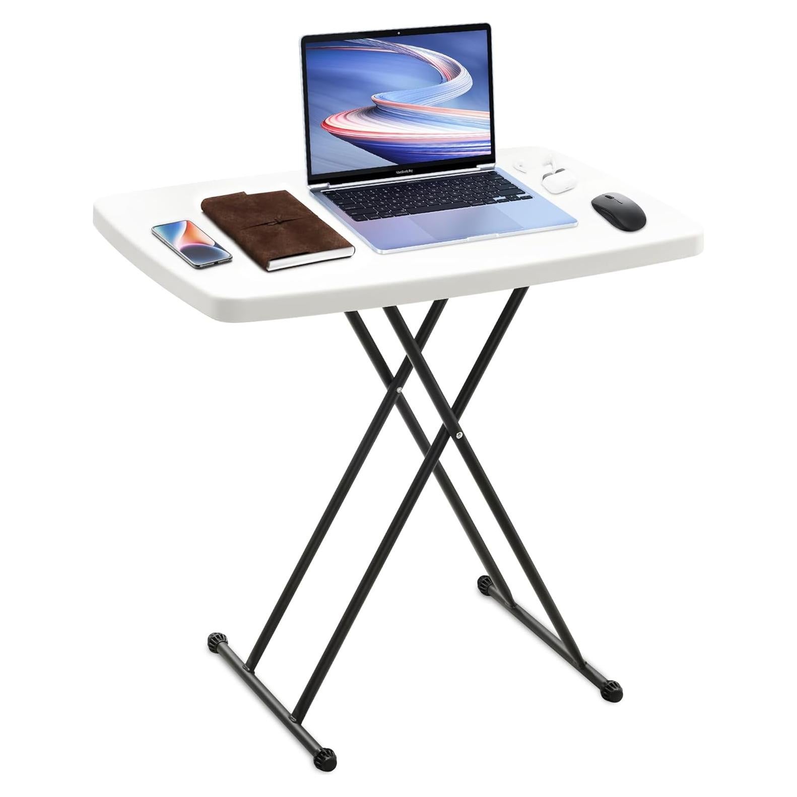 Mesa Plegable Bblife Blanca 76.2x49.5 cm Ajustable