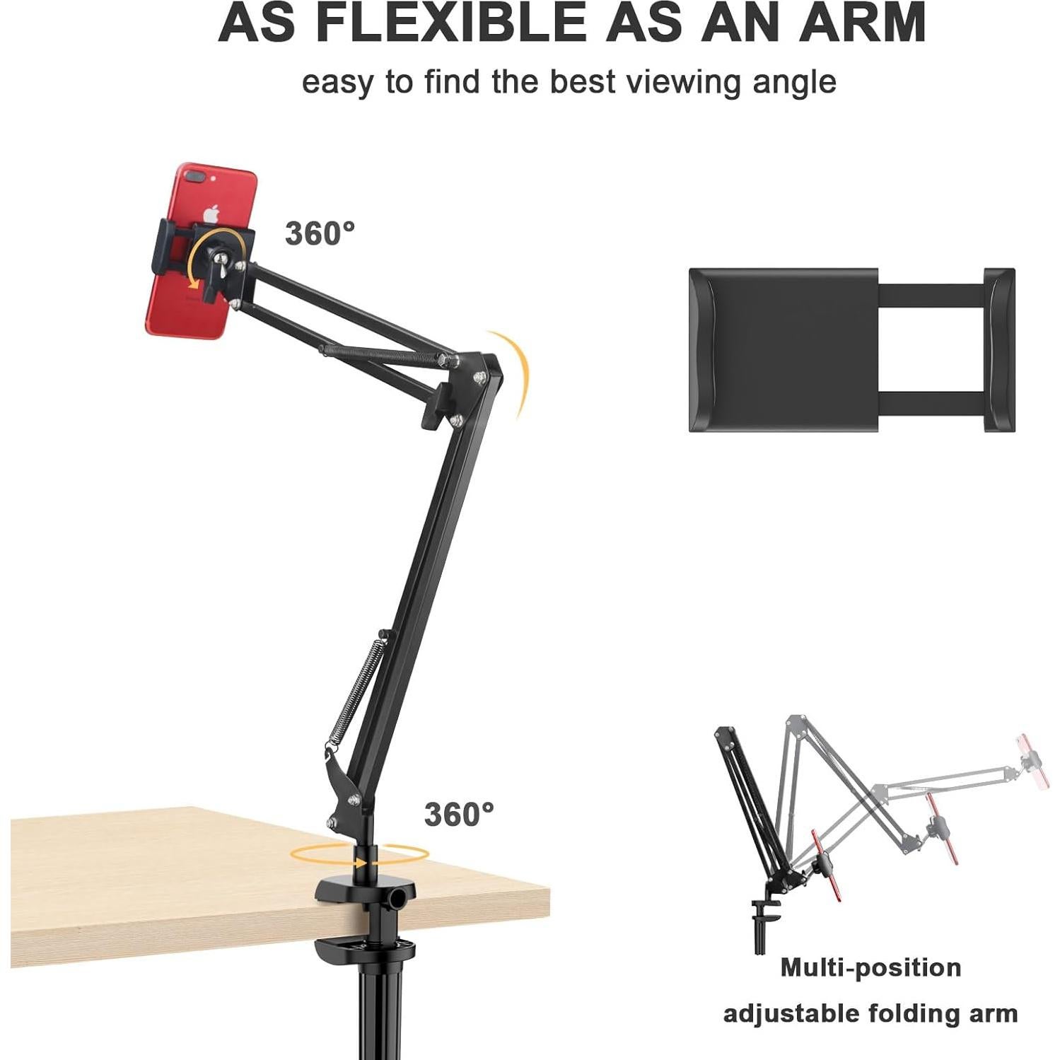Soporte para Teléfono Klsniur Brazo Articulado Flexible