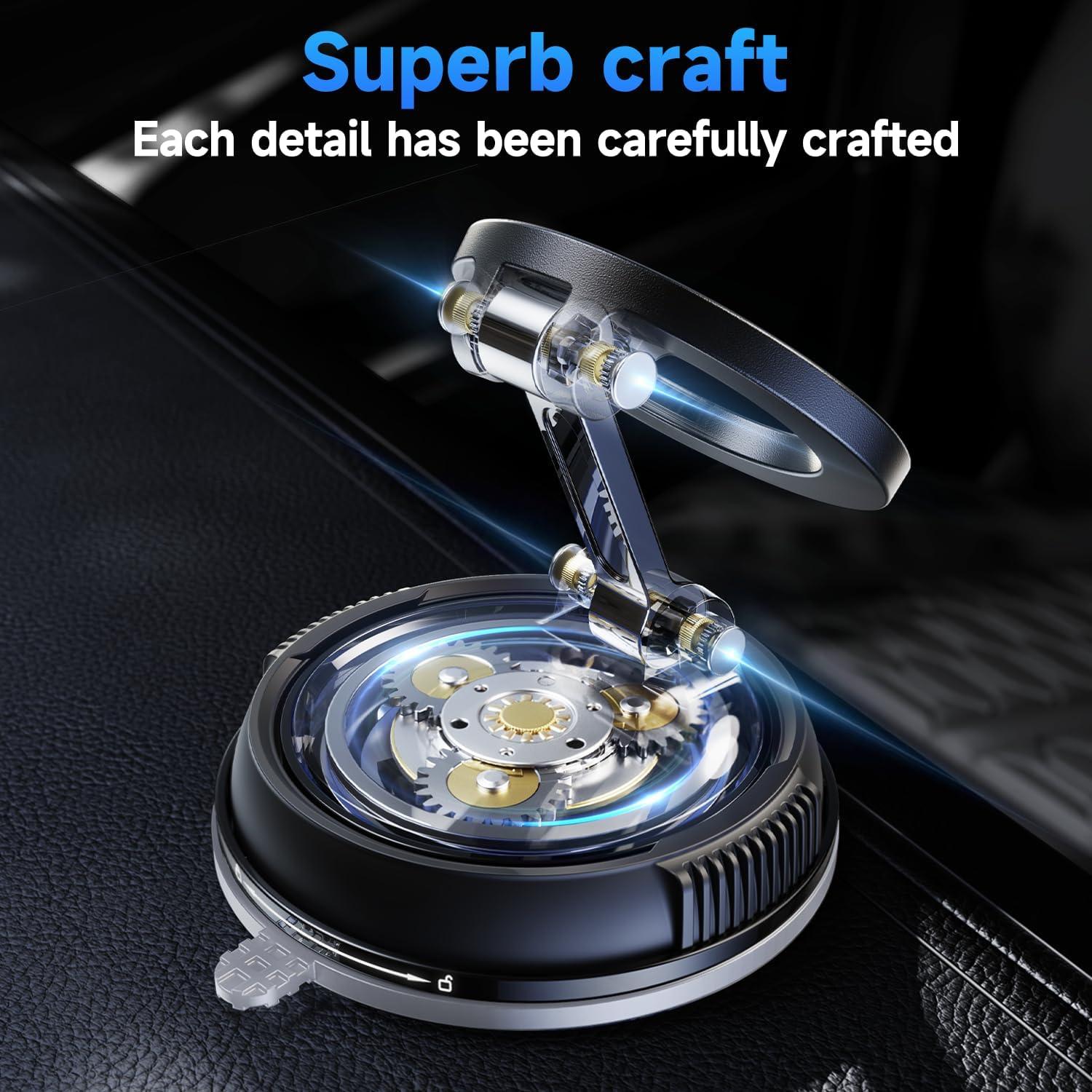 Soporte Magnético para Teléfono de Coche RLX10 Fibra de Carbono