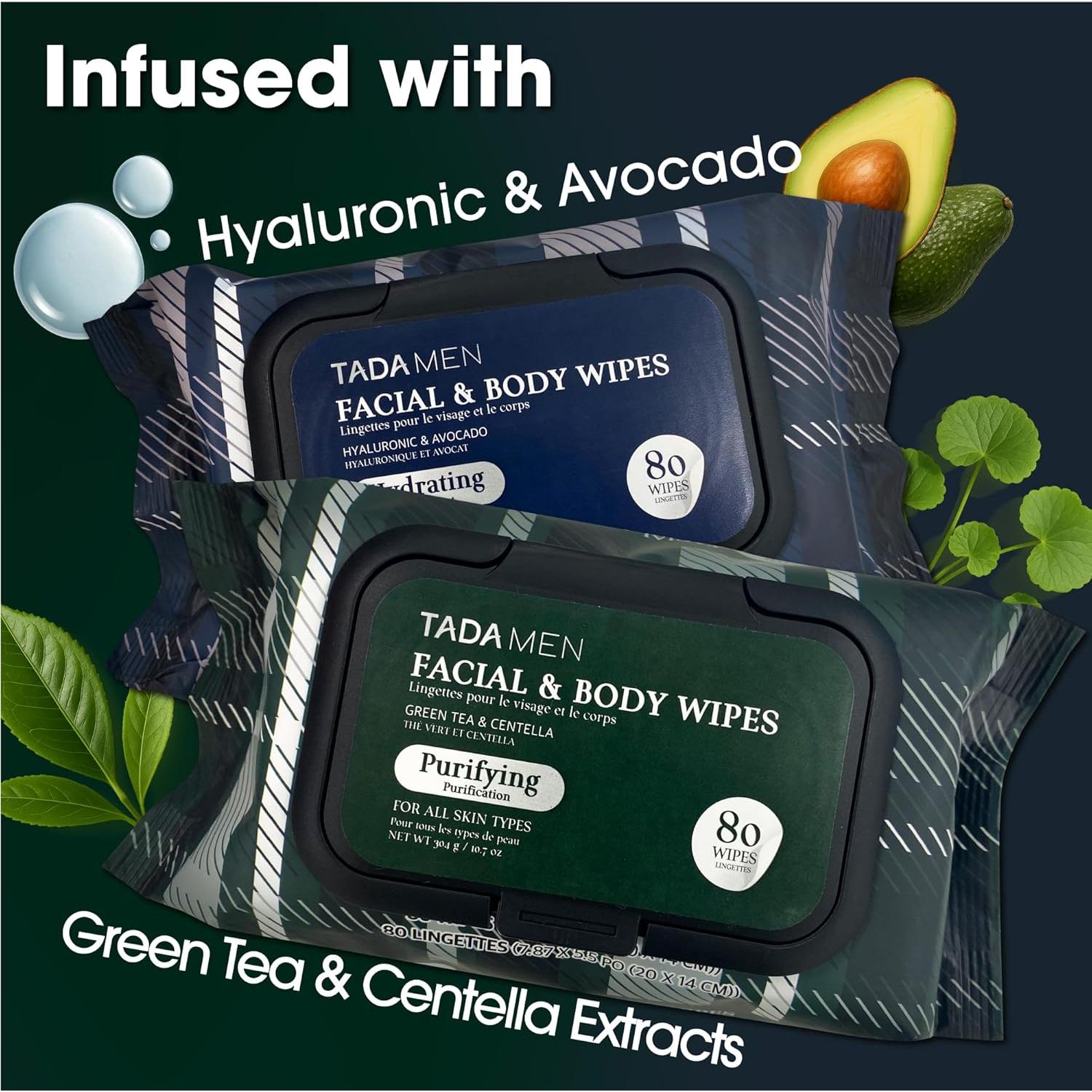 Toallitas Faciales y Corporales TADA - 800 Unidades Té Verde