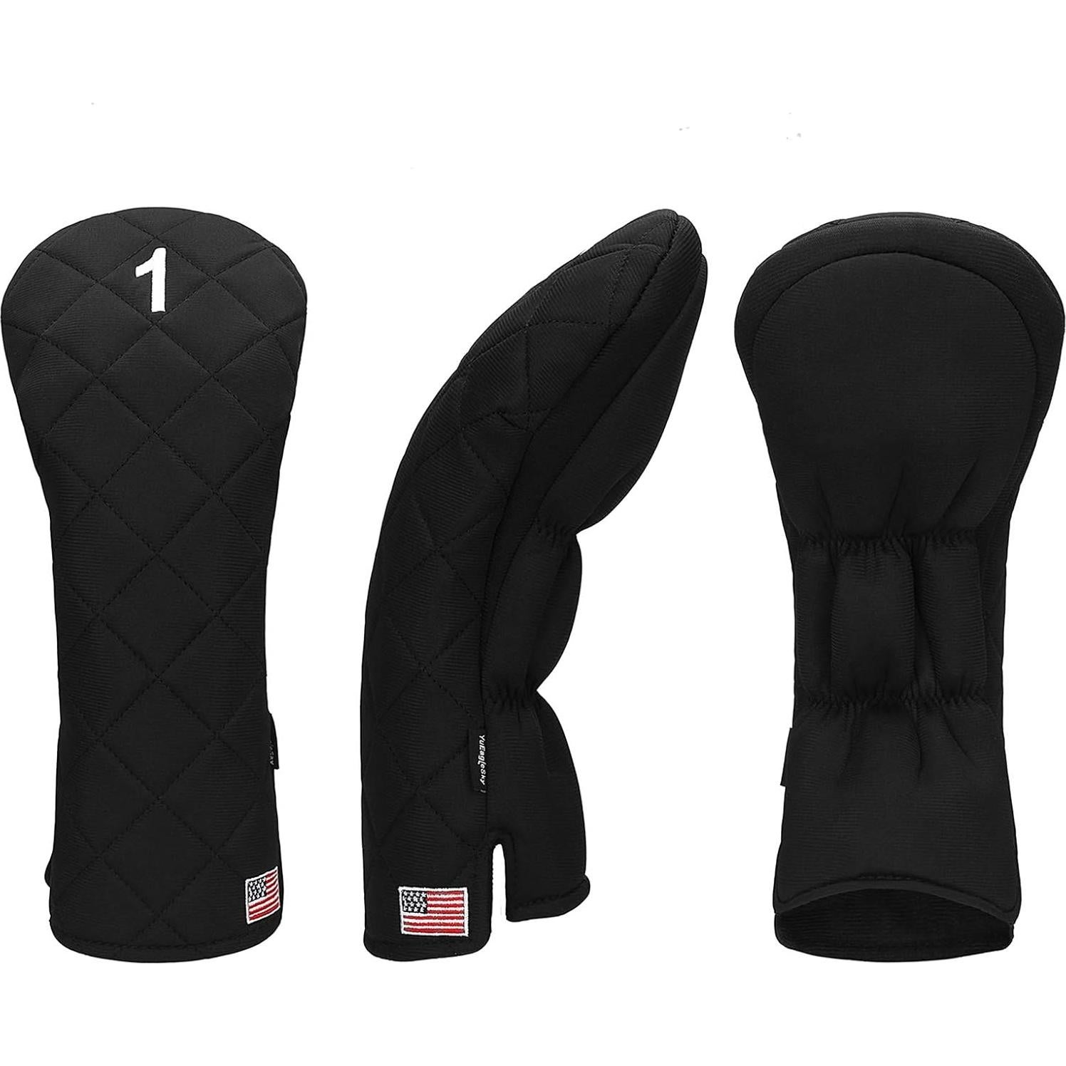 Cubiertas de Cabeza Golf YuEagleSky Negro 1/3/Híbrido