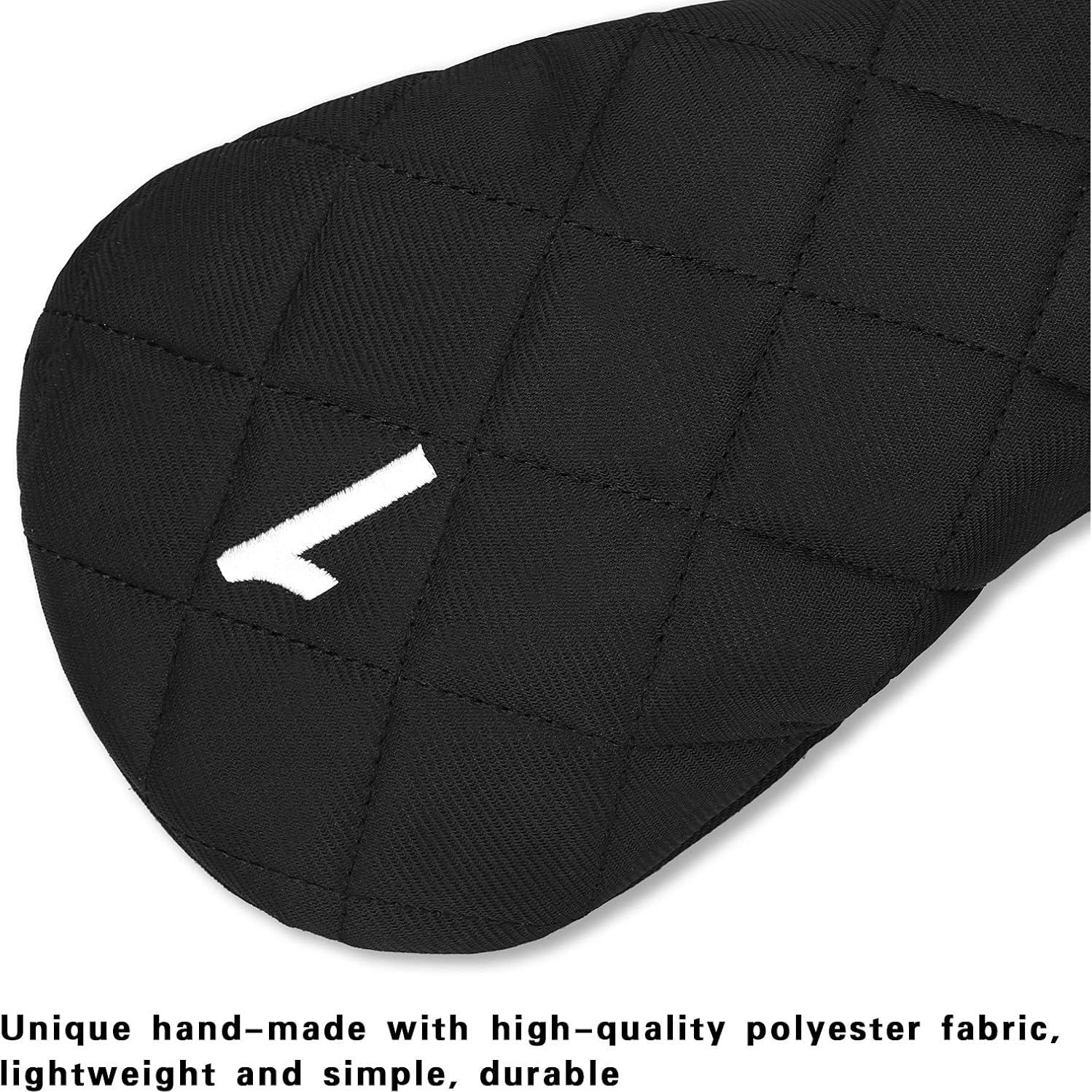 Cubiertas de Cabeza Golf YuEagleSky Negro 1/3/Híbrido