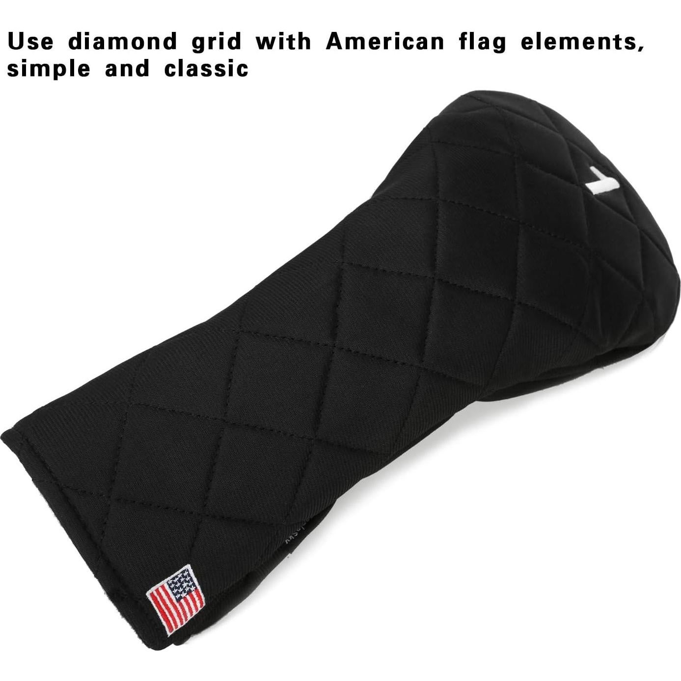 Cubiertas de Cabeza Golf YuEagleSky Negro 1/3/Híbrido