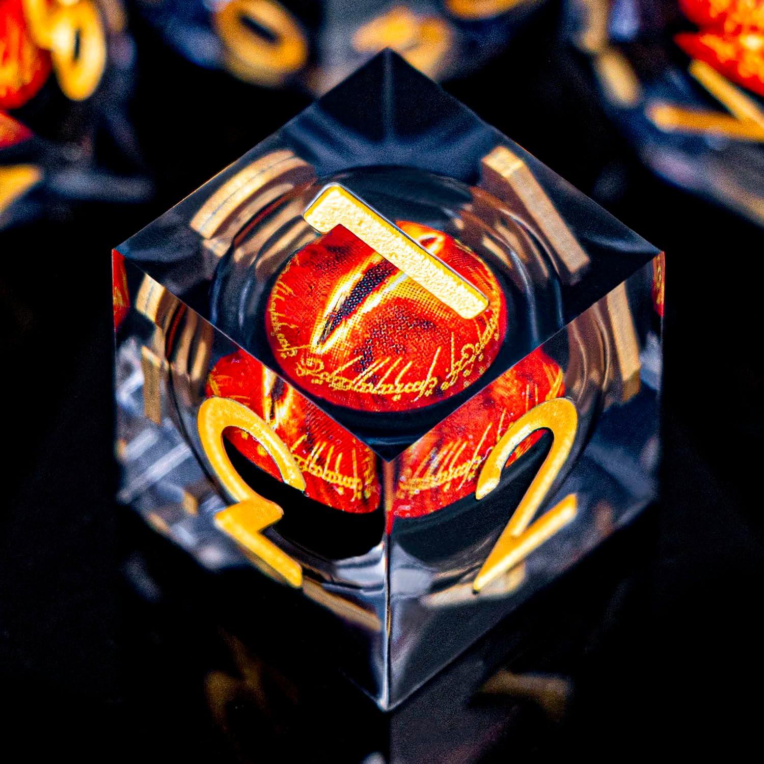 Juego de Dados Poliedricos Ojo que Todo lo Ve 7PCS D&D