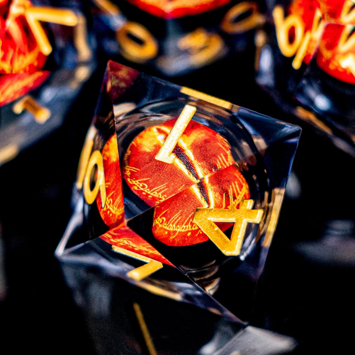 Juego de Dados Poliedricos Ojo que Todo lo Ve 7PCS D&D