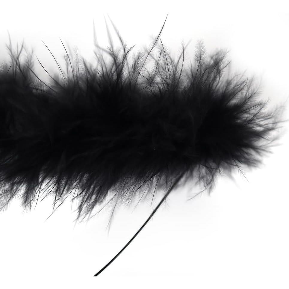 Diadema Halo de Ángel Negro y Blanco SEVADA - Accesorio de Disfraz