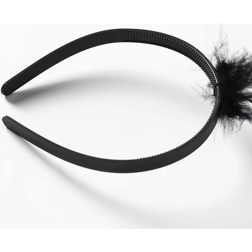 Diadema Halo de Ángel Negro y Blanco SEVADA - Accesorio de Disfraz