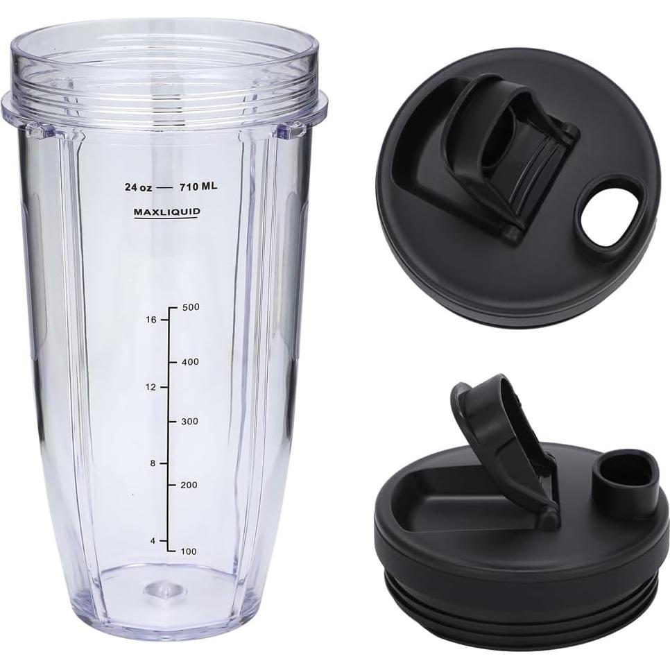 Tazas de licuadora Ninja Nutri 24 oz + cuchilla 7 aletas