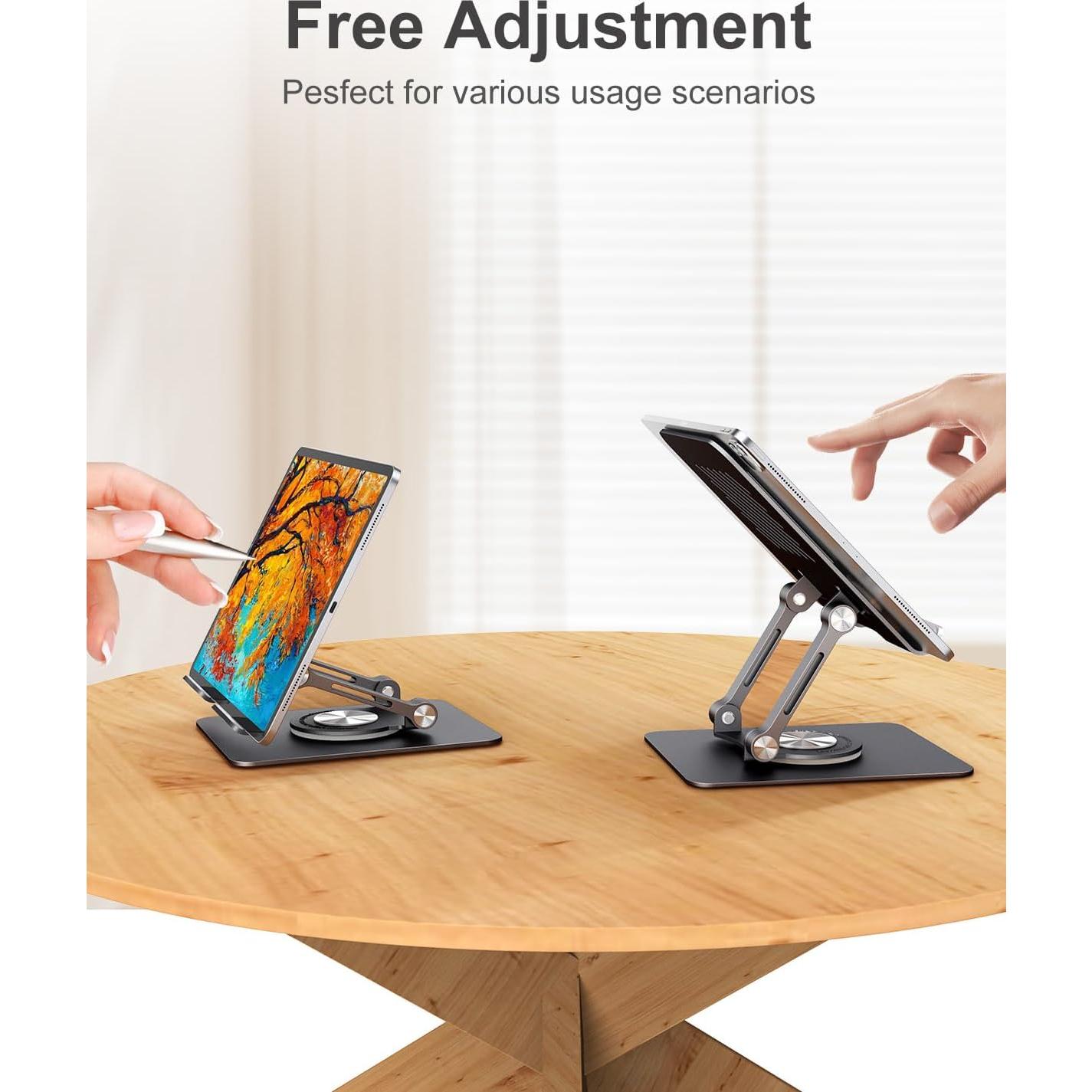 Soporte Giratorio para iPad JUANWE 360° Ajustable Plegable