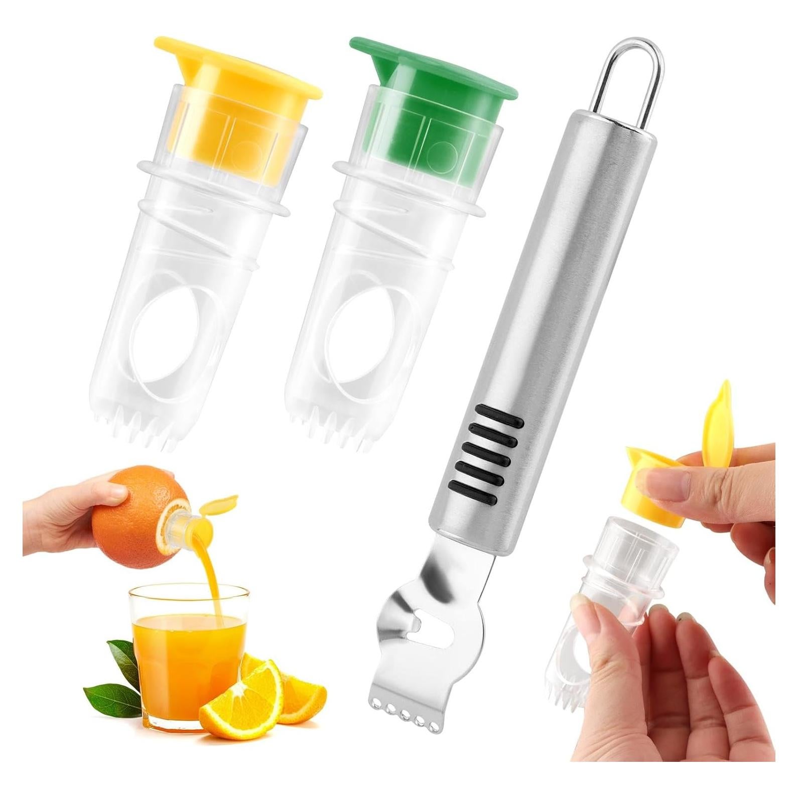 Exprimidor de Limón Manual XuYelora 2 Pcs con Rallador