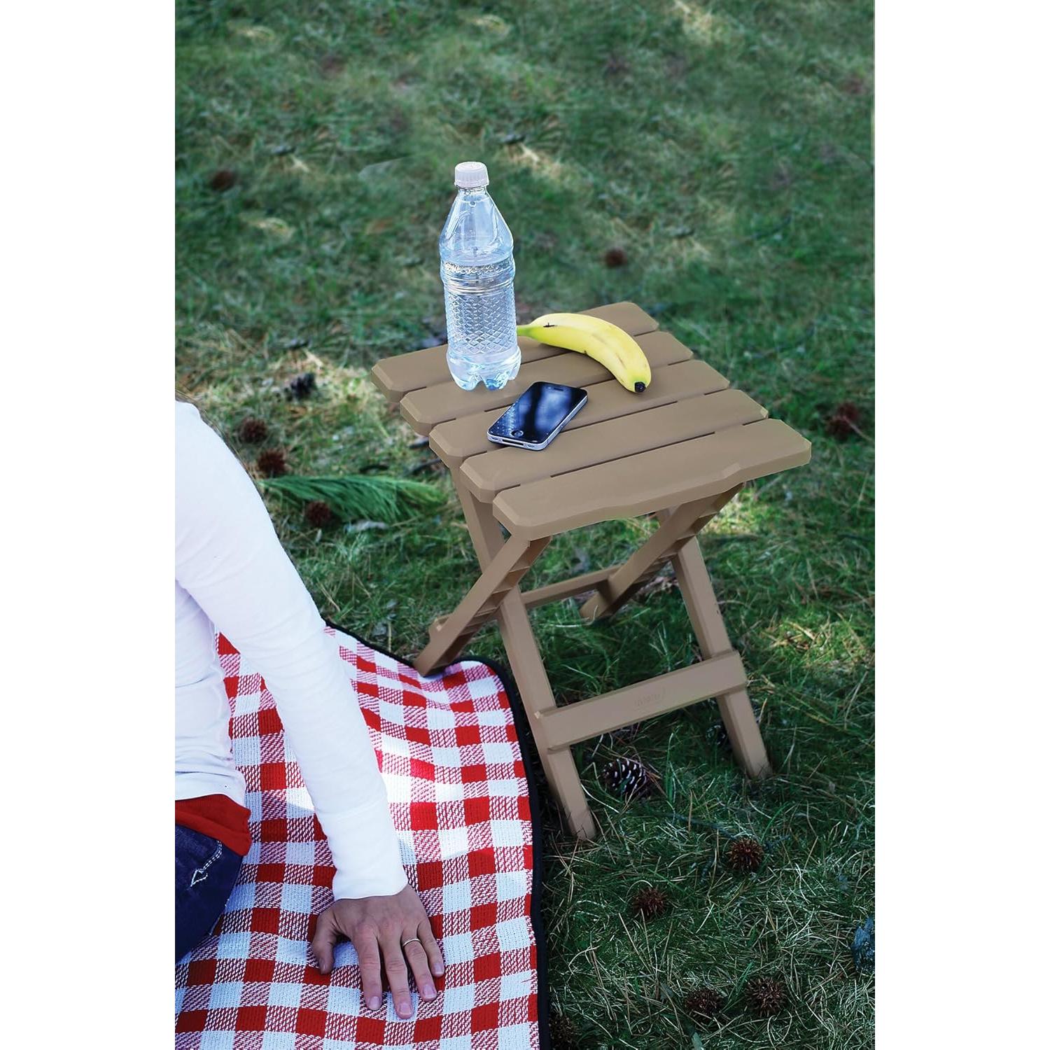 Mesa Plegable Camco Adirondack Taupe 30.8x36.8x40 cm