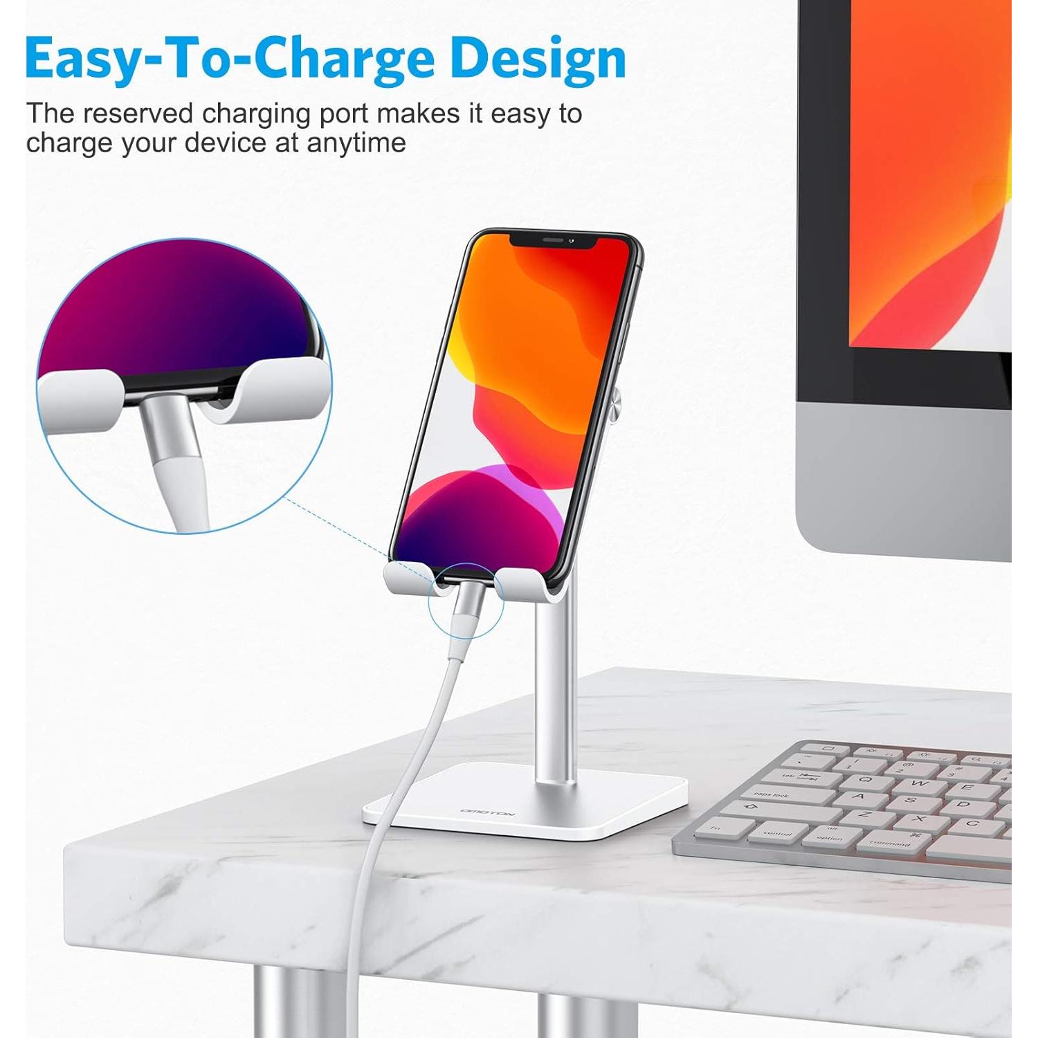 Soporte para Teléfono OMOTON Ajustable Altura y Ángulo