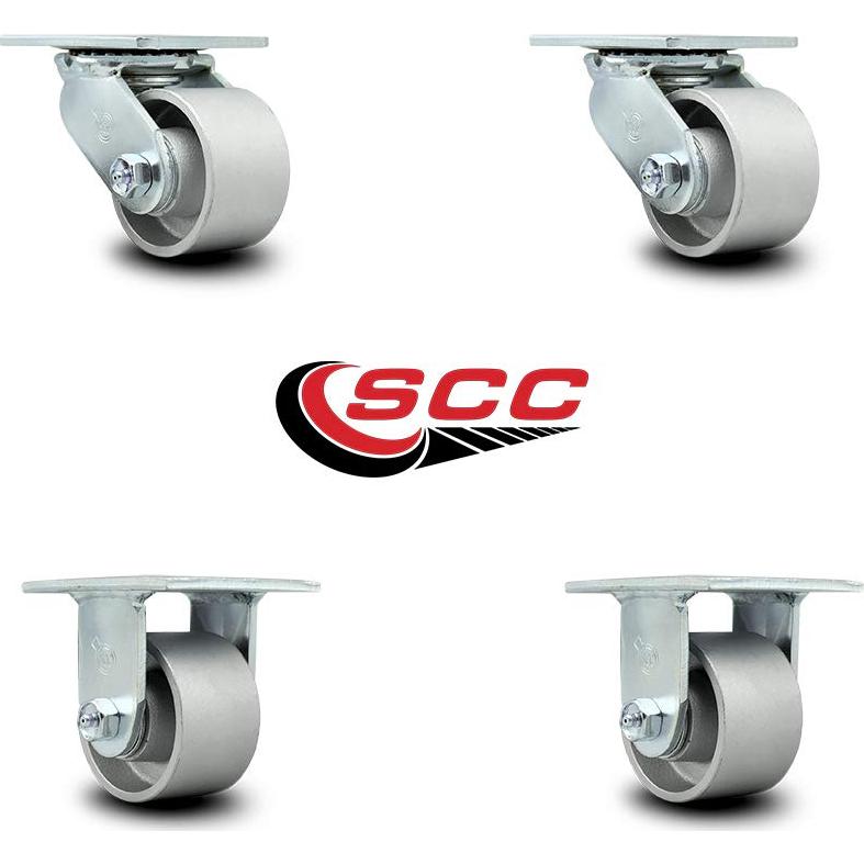 Juego de 4 Ruedas Giratorias Service Caster 3.25" 1270 kg