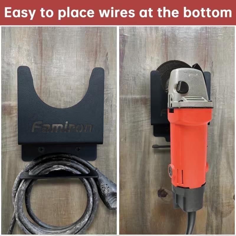 Soporte de Pared para Amoladora Famiron 5" - 2 Pcs Metal