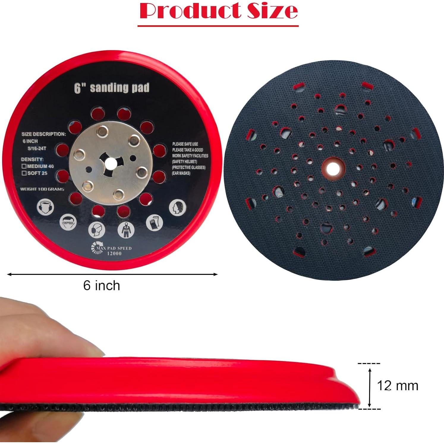 Pad de Lijado de Reemplazo 15.24 cm Bosch GET75-6N