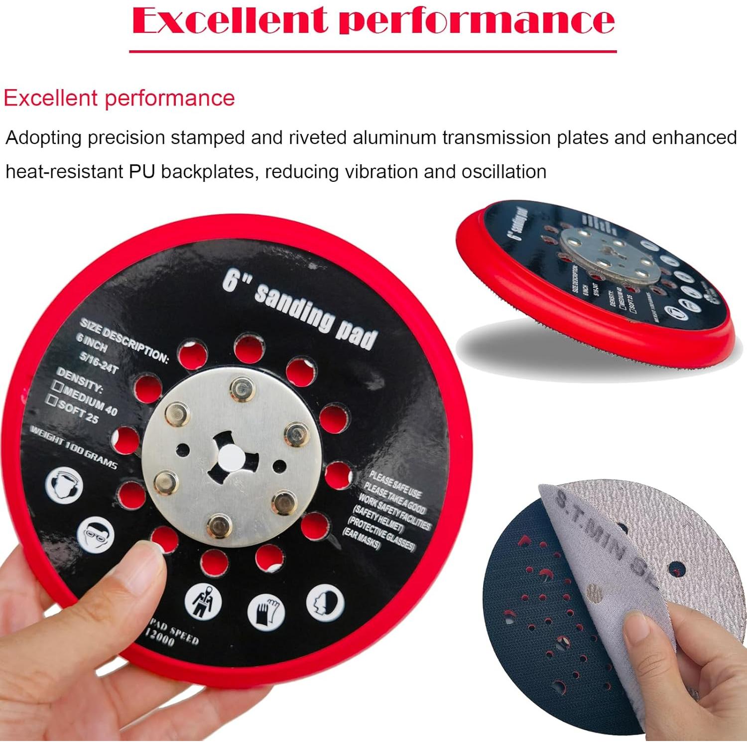 Pad de Lijado de Reemplazo 15.24 cm Bosch GET75-6N