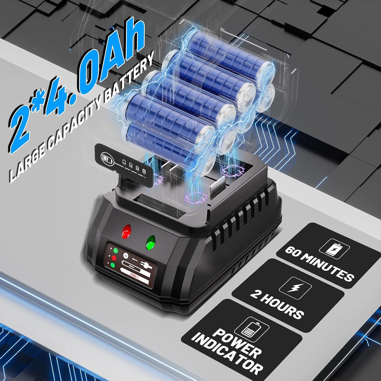Llave de Impacto Eléctrica AZZUNO 1/2'' 800N.m Inalámbrica
