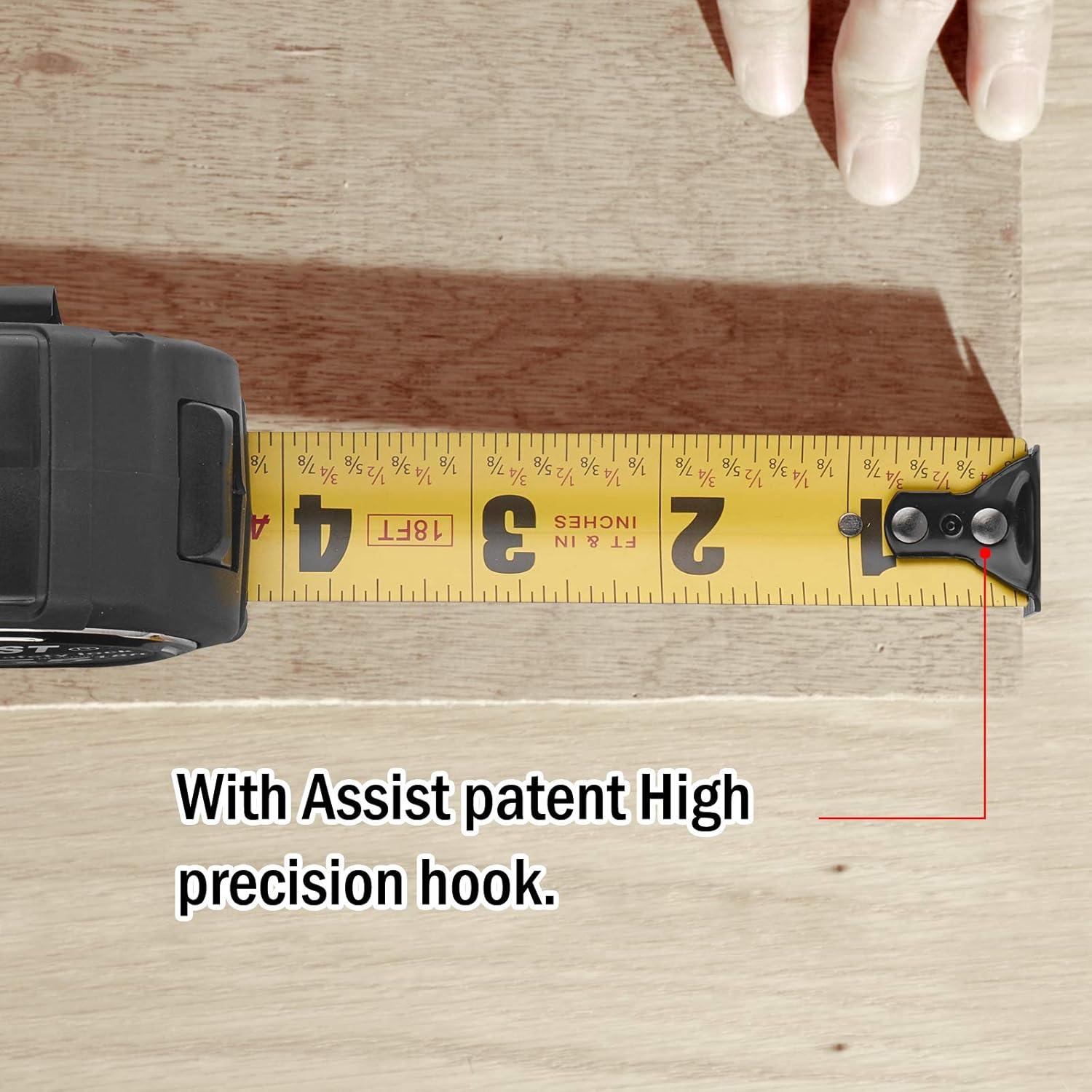 Cinta Métrica 5.49 m ASSIST-Fácil Lectura Doble Cara