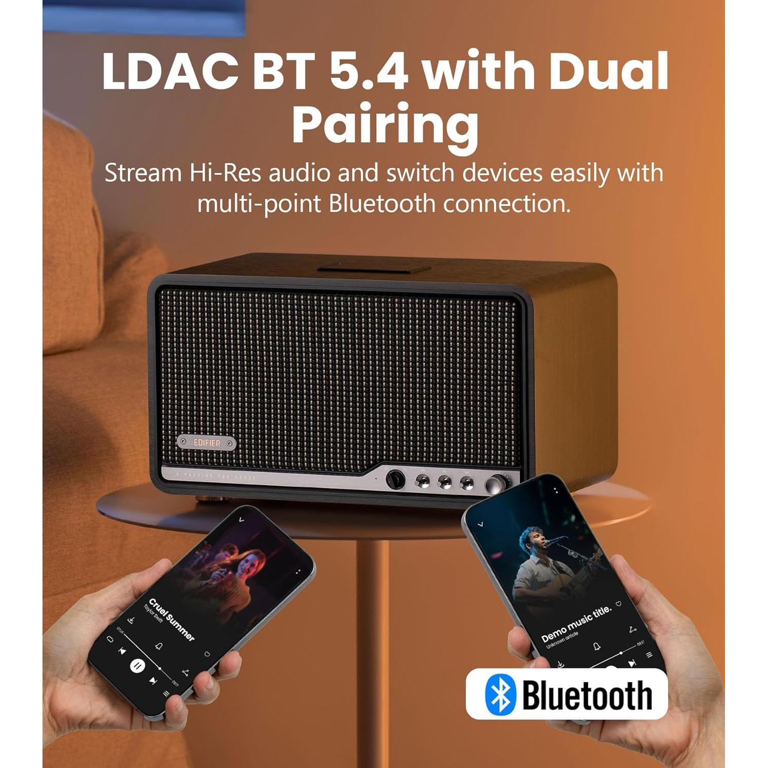 Altavoz Hi-Fi Edifier S300 80W Bluetooth 5.4 Negro