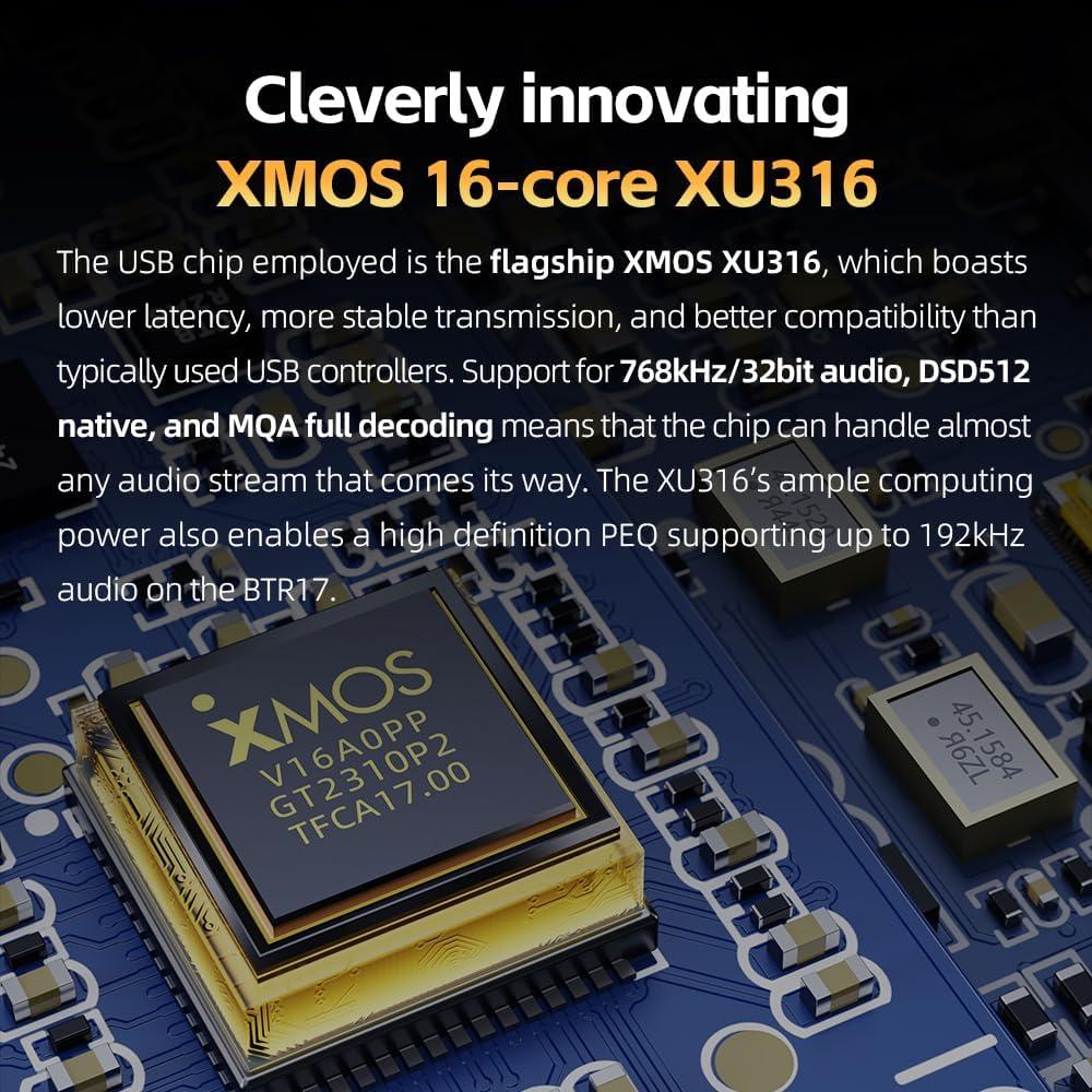 FiiO BTR17 DAC AMP Bluetooth 5.4 238g 3.5mm 4.4mm Negro