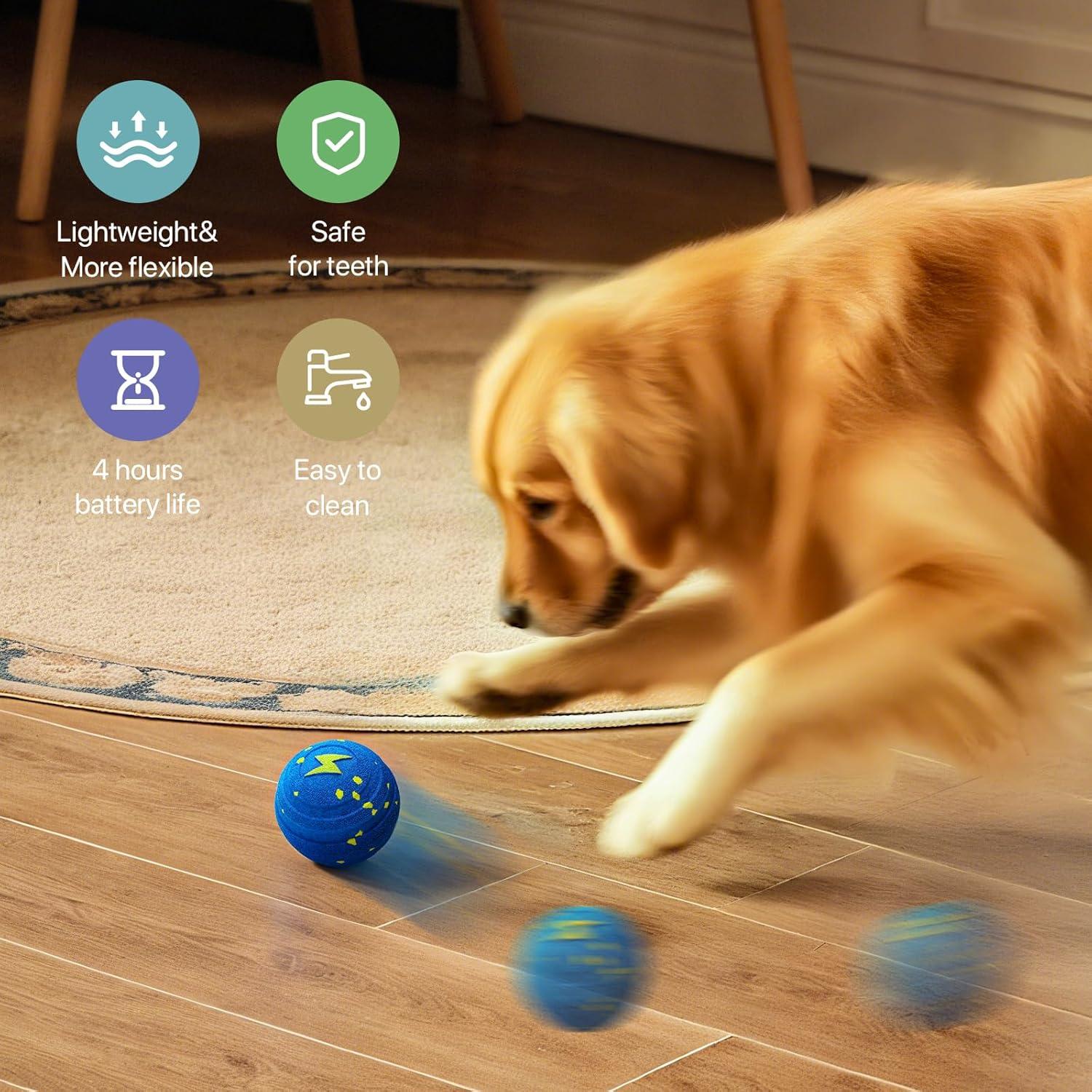 Pelota Interactiva para Perros VNAKIO - E-TPU Impermeable 8 cm