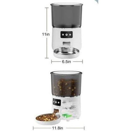 Dispensador Automático de Comida para Mascotas Ripficevan 4L Control APP