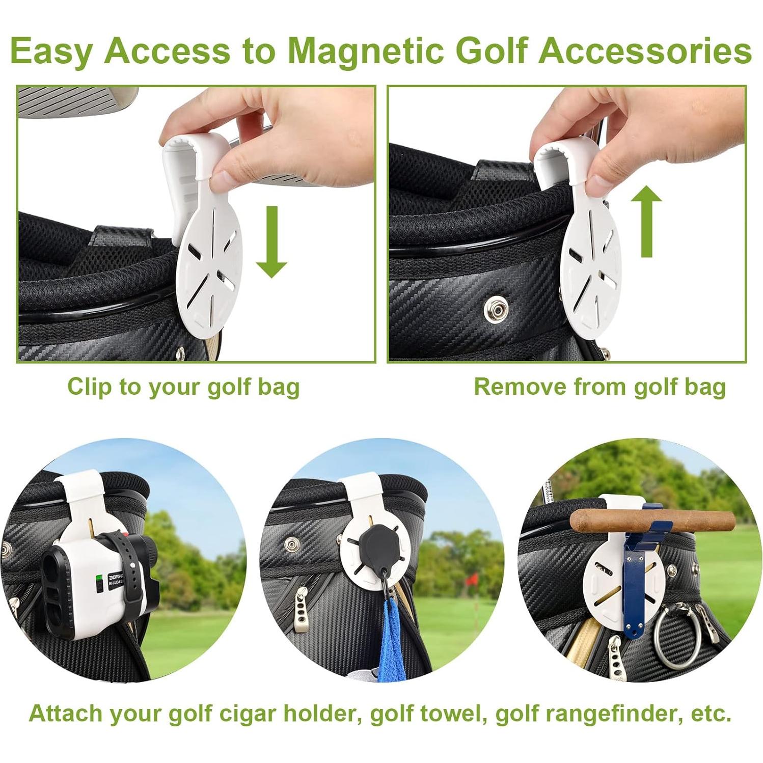 iGuerburn Almohadilla Magnética para Bolsa de Golf - Blanca