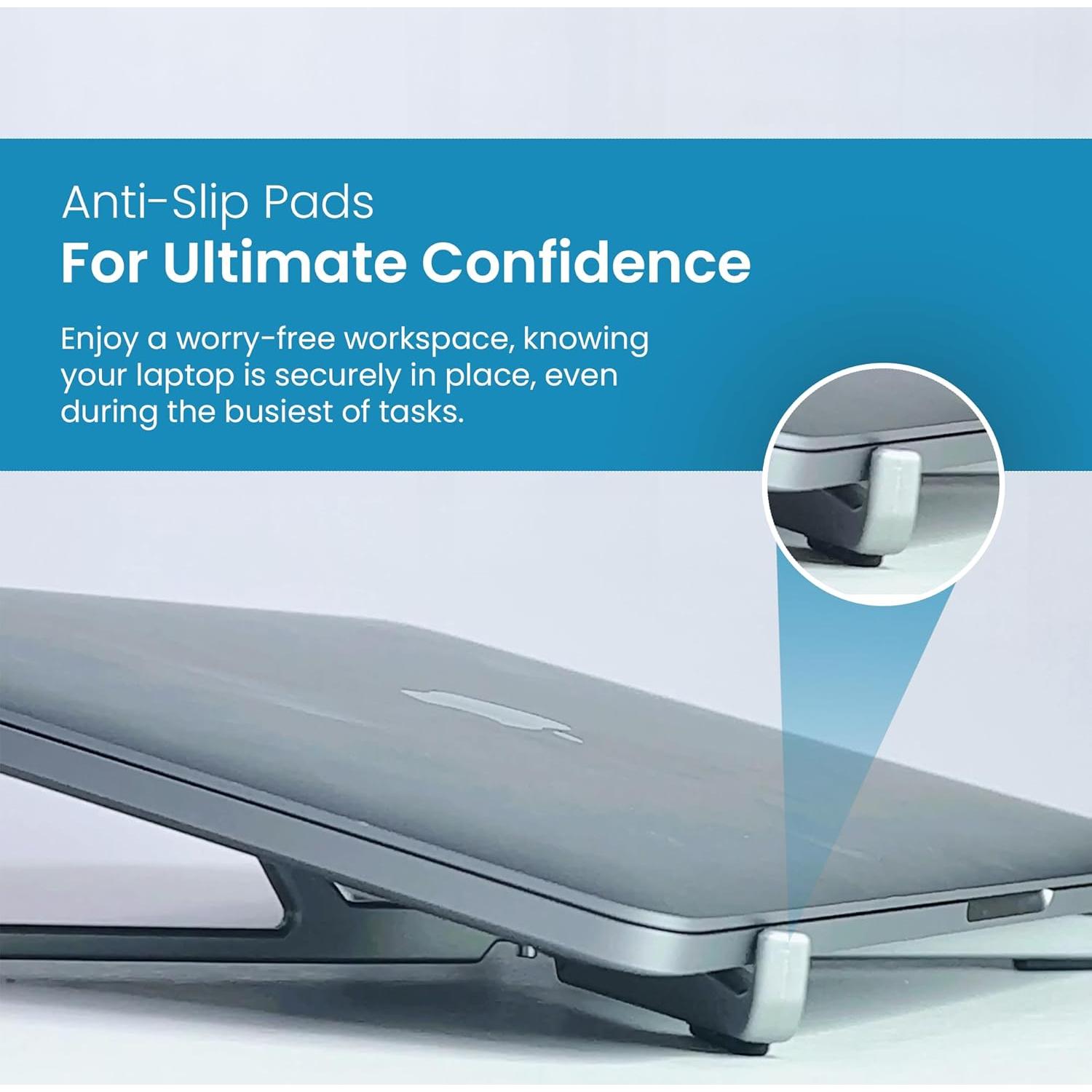 Soporte para Laptop FlexVerk Ajustable 10-16" Blanco Perla