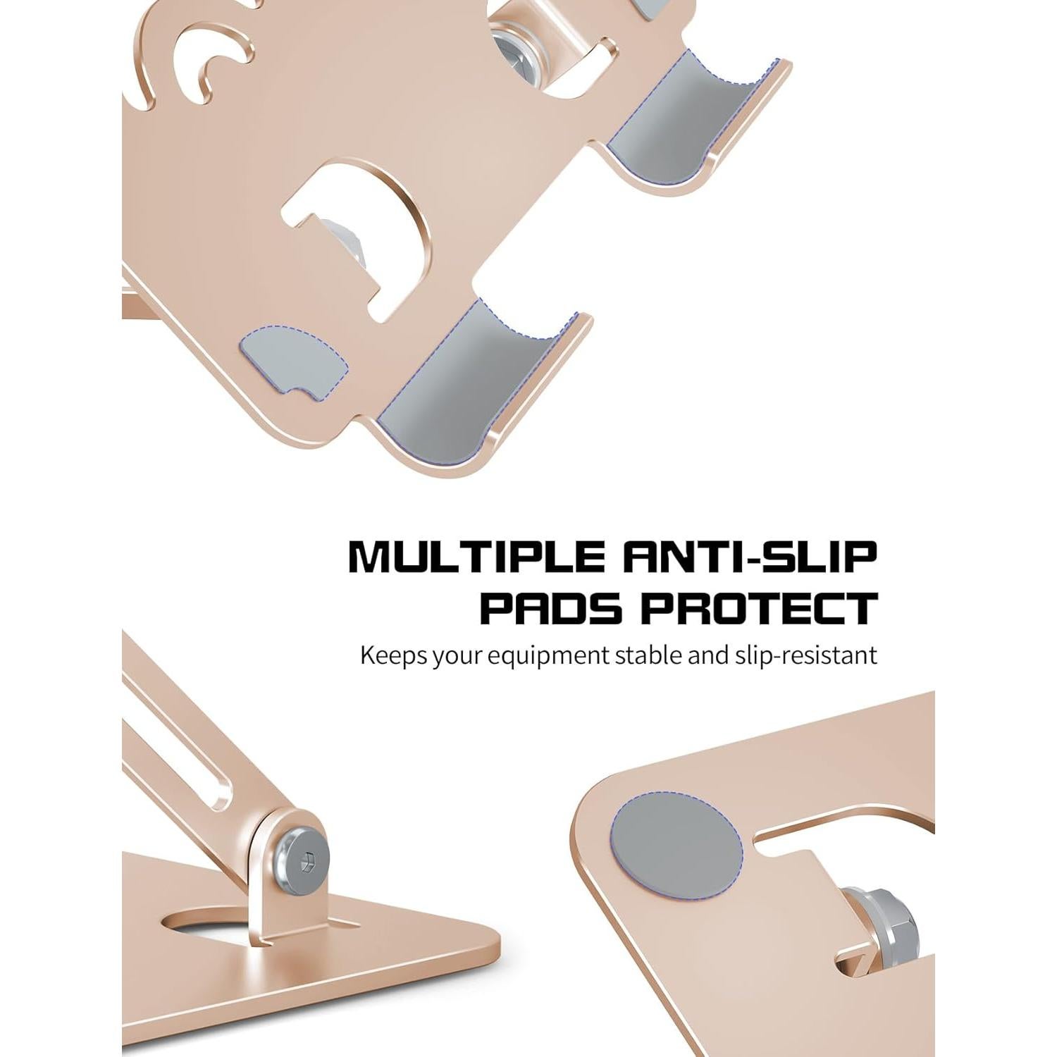 Soporte para Tablet ToBeoneer Ajustable Oro Tamaño Pro