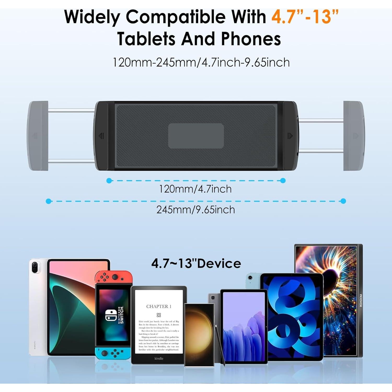 Soporte de Tablet Aluminio CMEIY para Bicicleta y Cinta de Correr