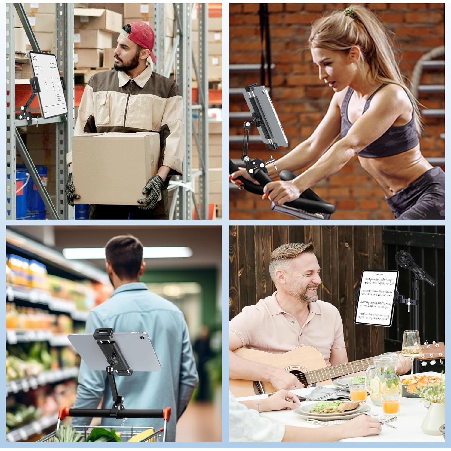Soporte de Tablet Aluminio CMEIY para Bicicleta y Cinta de Correr