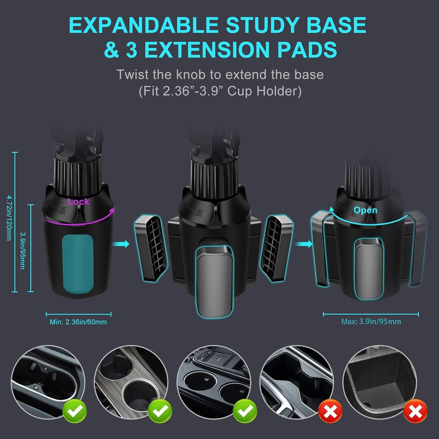 Soporte para Tablet en Portavasos Porfortop 15 cm Ajustable