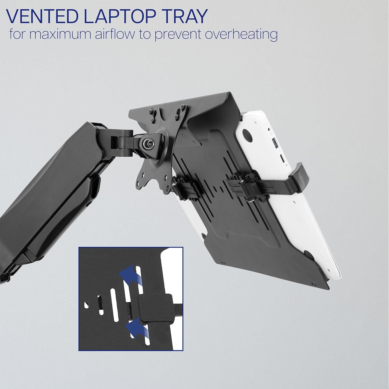 Soporte de Pared Neumático VIVO MOUNT-V001GL para Portátil 10-15.6"