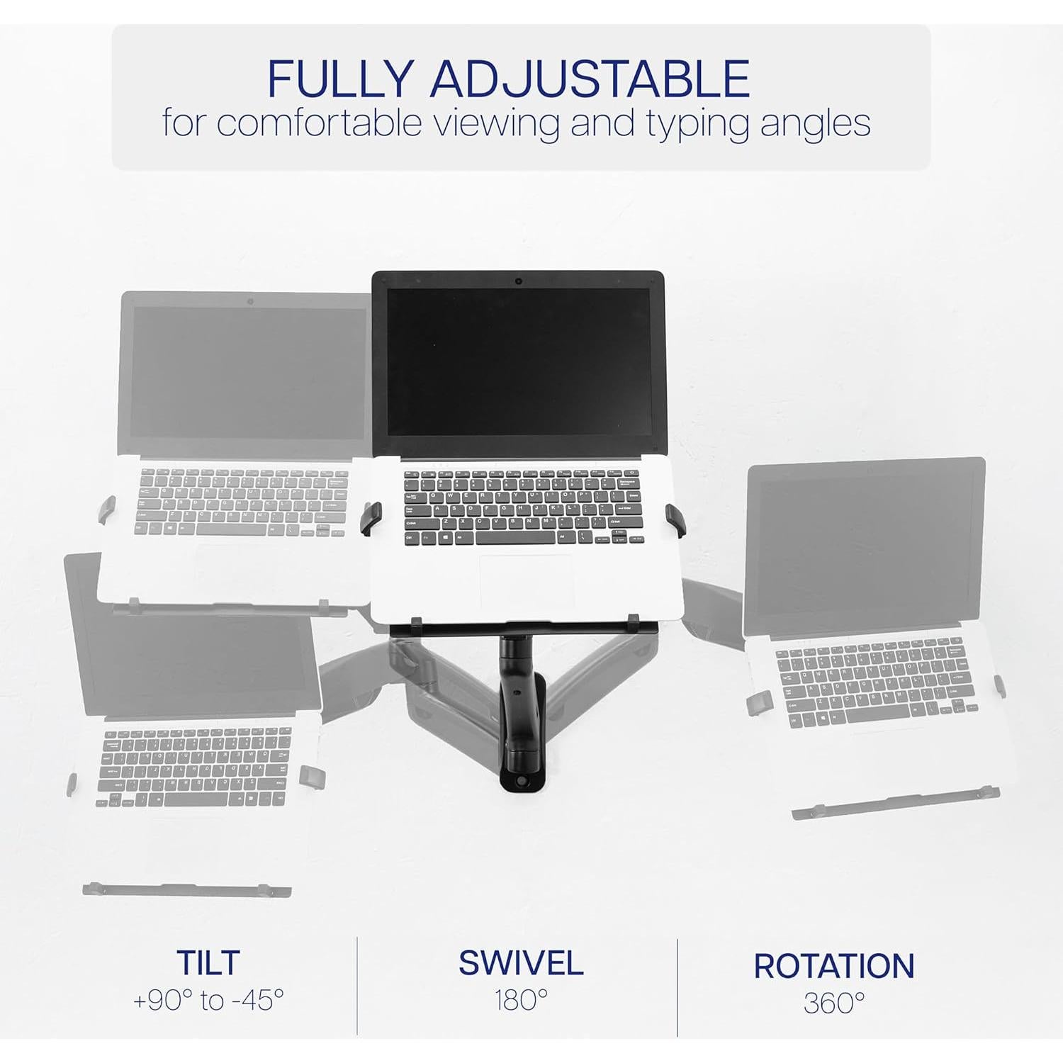 Soporte de Pared Neumático VIVO MOUNT-V001GL para Portátil 10-15.6"