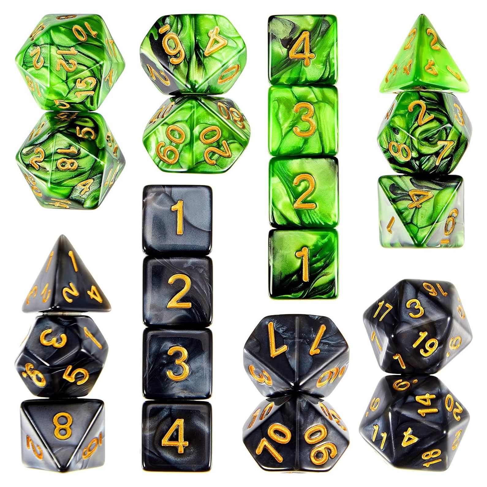 Set de Dados Poliedricos Skylety - 22 Piezas Multicolor