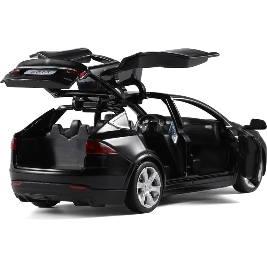 Coche de Juguete LLWEIT Modelo X 1:32 con Sonido y Luces Negro